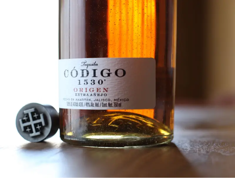 Código 1530 Origen Tequila Bottle