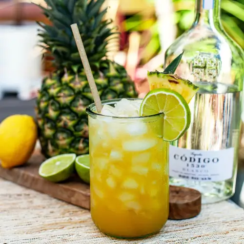 Pineapple Lime Margarita Cocktail